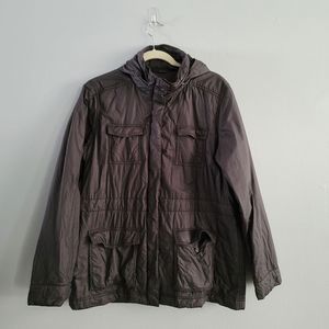 Eileen Fisher Hooded Anorak Utility Jacket